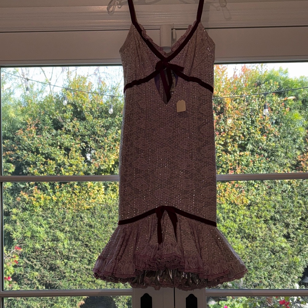 Bob Mackie Lavender Lace Gown